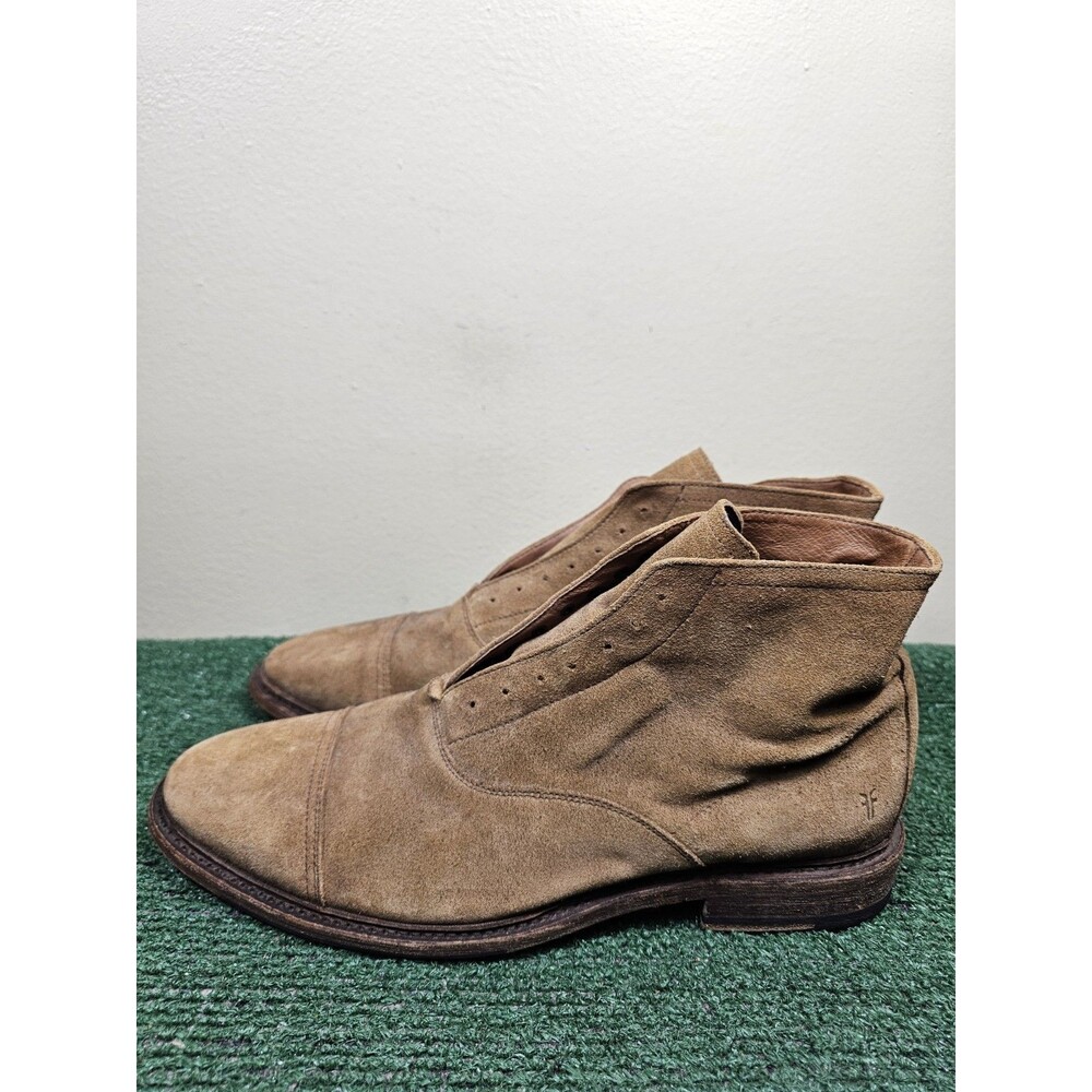 Frye Paul Lace UP Chukka Boots Faded Brown Mens Size 12 D